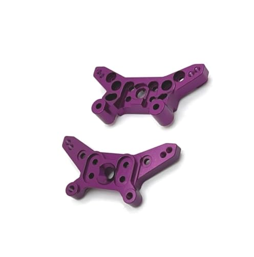 QOAKSDY RC Teile Kompatibel Mit MJX 14209 14210 Metall Shock Tower Board Shock Bracket Mount 1/14 RC Auto Upgrade Teile Zubehör(Purple) von QOAKSDY