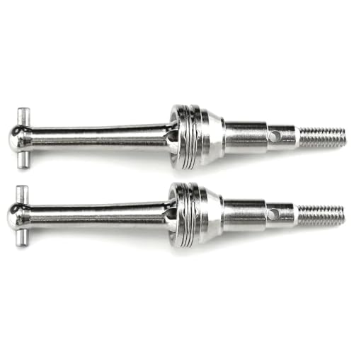 QOAKSDY RC Teile Kompatibel Mit MJX 14301 14302, 2 Stück Metallantriebswelle CVD-Antriebswelle 1/14 RC Auto-Upgrade-Teile Zubehör von QOAKSDY