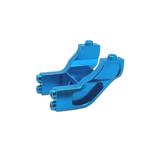QOAKSDY RC Teile Kompatibel Mit MJX Für Hyper Für Go 14209 14210 Metall Heckflügel Halterung Halter 1/14 RC Auto Upgrade Teile Zubehör(Blue) von QOAKSDY