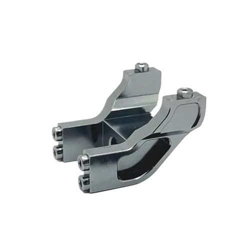 QOAKSDY RC Teile Kompatibel Mit MJX Für Hyper Für Go 14209 14210 Metall Heckflügel Halterung Halter 1/14 RC Auto Upgrade Teile Zubehör(Gray) von QOAKSDY