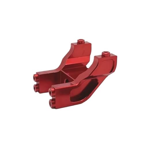 QOAKSDY RC Teile Kompatibel Mit MJX Für Hyper Für Go 14209 14210 Metall Heckflügel Halterung Halter 1/14 RC Auto Upgrade Teile Zubehör(Red) von QOAKSDY