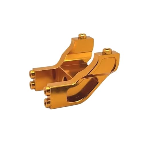 QOAKSDY RC Teile Kompatibel Mit MJX Für Hyper Für Go 14209 14210 Metall Heckflügel Halterung Halter 1/14 RC Auto Upgrade Teile Zubehör(Yellow) von QOAKSDY