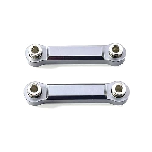 QOAKSDY RC Teile Kompatibel Mit MJX Für Hyper Für Go 14301 14302 1/14 Fernbedienung Auto Modifizierte Zubehörteile Verbesserte Metalllenkstange(Gray) von QOAKSDY