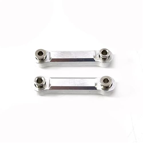 QOAKSDY RC Teile Kompatibel Mit MJX Für Hyper Für Go 14301 14302 1/14 Fernbedienung Auto Modifizierte Zubehörteile Verbesserte Metalllenkstange(Silver) von QOAKSDY