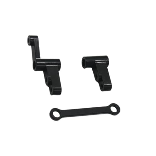 QOAKSDY RC Teile Kompatibel Mit MJX Für Hyper Für Go 14301 14302 1/14 rc Cars Upgrades Teile Metall Lenkungskomponenten Lenkungsbaugruppe(Black) von QOAKSDY