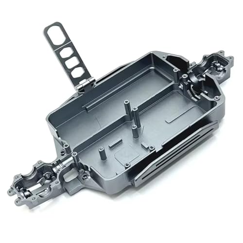 QOAKSDY RC Teile Kompatibel Mit MJX Für Hyper Für Go 16207 16208 16209 16210 H16 M162 Metallgehäuse Für Chassis 1/16 RC Auto Upgrade Teile Zubehör(Gray) von QOAKSDY