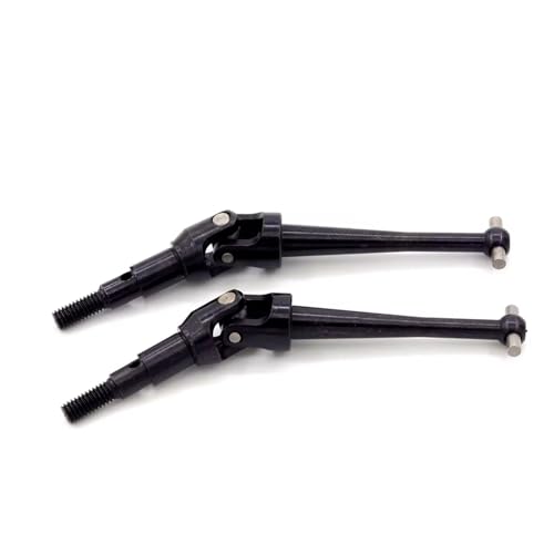 QOAKSDY RC Teile Kompatibel Mit MJX H16 16207 16208 16209 16210 14209 14210 2 Stück Metallantriebswelle CVD Antriebswelle 1/16 RC Auto Upgrade Teile Zubehör(Black) von QOAKSDY