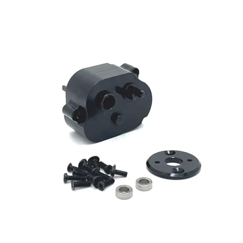 QOAKSDY RC Teile Kompatibel Mit MN 99S Für MN168 Für MN82 LC79 Für MN78 1/12 RC Autoteile Metallmodifikation 370 Motor Getriebeabdeckung(Black) von QOAKSDY