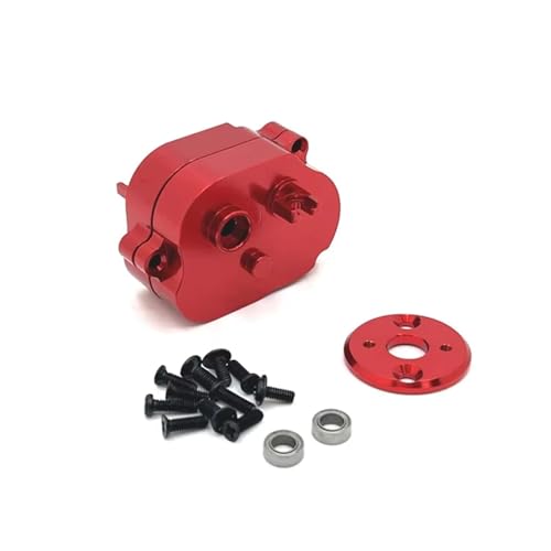 QOAKSDY RC Teile Kompatibel Mit MN 99S Für MN168 Für MN82 LC79 Für MN78 1/12 RC Autoteile Metallmodifikation 370 Motor Getriebeabdeckung(Red) von QOAKSDY