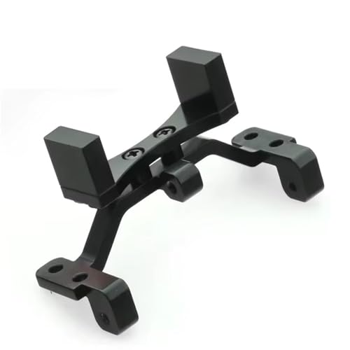 QOAKSDY RC Teile Kompatibel Mit MN D90 D91 D96 Für MN99S 1/12 RC Auto Upgrade Teile Metall Zugstange Basis Für Sitzachse Für Up Servo Halterung Montage Zubehör(Black) von QOAKSDY