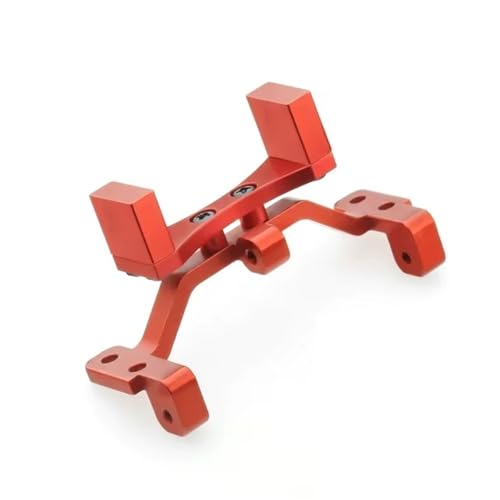 QOAKSDY RC Teile Kompatibel Mit MN D90 D91 D96 Für MN99S 1/12 RC Auto Upgrade Teile Metall Zugstange Basis Für Sitzachse Für Up Servo Halterung Montage Zubehör(Red) von QOAKSDY