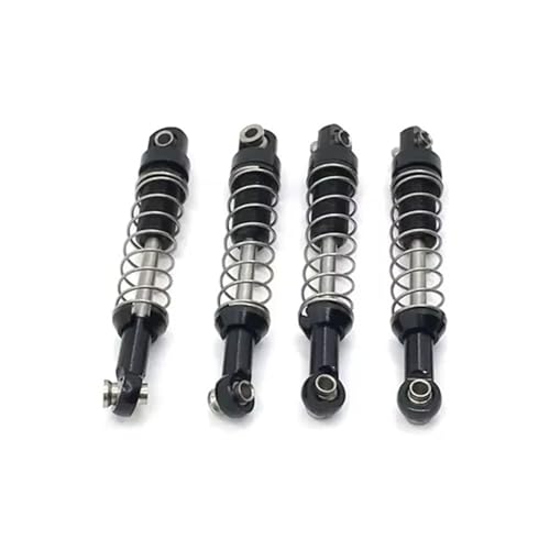 QOAKSDY RC Teile Kompatibel Mit MN D90 D91 MN45 MN96 MN99 Für MN99S RC Autoteile Aluminiumlegierung Stoßdämpfer Mit Extender Hard Kits(Black) von QOAKSDY