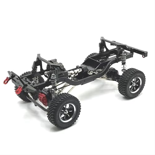 QOAKSDY RC Teile Kompatibel Mit MN Für MN128 MN86 G500 1/12 RC Für Modellautoteile Zubehör Metall-Upgrade, Modifizierter Rahmen(Black) von QOAKSDY