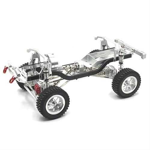 QOAKSDY RC Teile Kompatibel Mit MN Für MN128 MN86 G500 1/12 RC Für Modellautoteile Zubehör Metall-Upgrade, Modifizierter Rahmen(Silver) von QOAKSDY