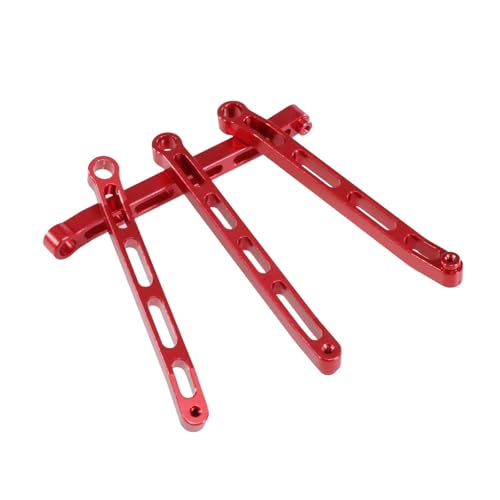QOAKSDY RC Teile Kompatibel Mit MN Für MN168 LC79 Für MN78 Für MN168 1/12 RC Auto Metall Für Chassis Befestigungsstange Upgrade Rahmen Befestigungsgestänge(Red) von QOAKSDY