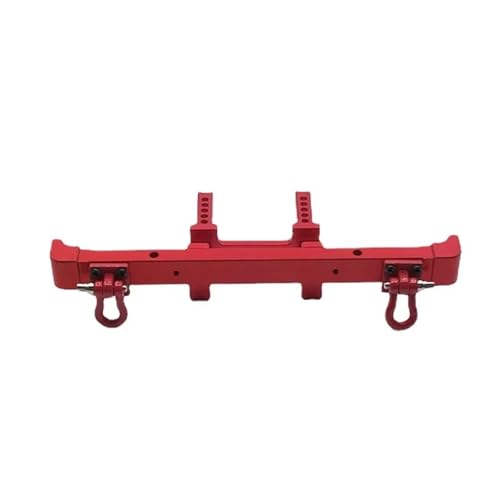 QOAKSDY RC Teile Kompatibel Mit MN Für MN86 Für MN86S G500 1/12 RC Autoteile Zubehör Metall Upgrade Refit Heckstoßstange(Red) von QOAKSDY