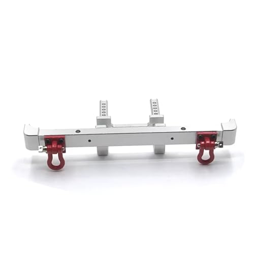 QOAKSDY RC Teile Kompatibel Mit MN Für MN86 Für MN86S G500 1/12 RC Autoteile Zubehör Metall Upgrade Refit Heckstoßstange(Silver) von QOAKSDY