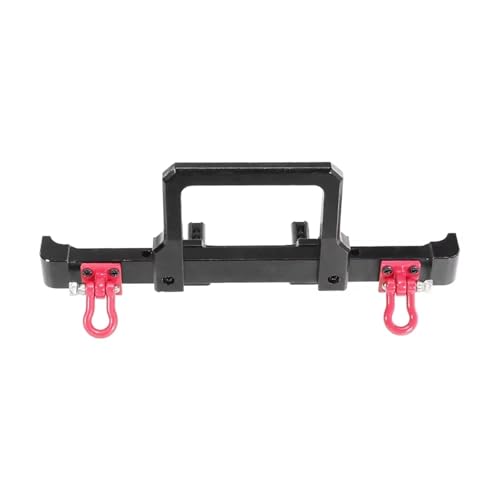 QOAKSDY RC Teile Kompatibel Mit MN128 Metall-Frontstoßstange Mit Abschlepphaken 1/12 RC Crawler Car Upgrade Teile Zubehör(Black) von QOAKSDY
