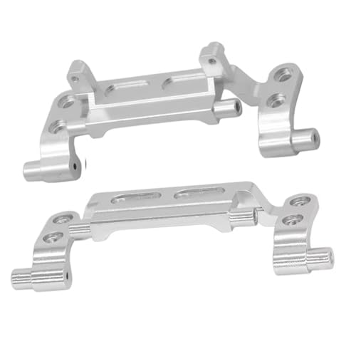 QOAKSDY RC Teile Kompatibel Mit MN168 99S Für MN78 1/12 RC Auto Upgrade Teile Vorne Hinterachse Spurstange Für Sitz Spurstange Halterung Zugstange Basis Für Sitz(Silver) von QOAKSDY