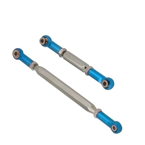 QOAKSDY RC Teile Kompatibel Mit MN78 1/12 rc Cars Upgrade Teile Zubehör 1 Paar Lenkstangenverbindungen Aus Metall(Blue) von QOAKSDY