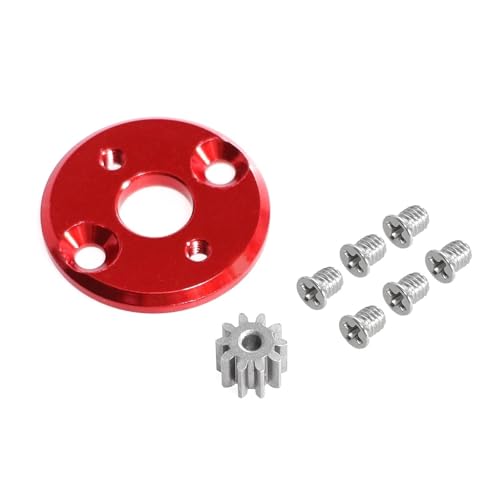 QOAKSDY RC Teile Kompatibel Mit MN78 Für MN82 Für Cherokee LC79 1/12 RC Auto Upgrade Und Modifikation Teile 370 Motor Metall Motor Zähne Motor Für Sitz(Red) von QOAKSDY