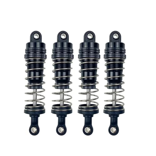 QOAKSDY RC Teile Kompatibel Mit MN86K MN86KS MN86 1/12 RC Auto Upgrade Spielzeug Zubehör 4 Stück Metall Stoßdämpfer Dämpfer(Black) von QOAKSDY
