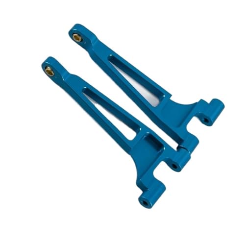 QOAKSDY RC Teile Kompatibel Mit Mjx Für Hyper Für Go 14210 14209 Upgrade-Teile CNC-Aluminiumlegierung Hinten Oben Für Schwinge 1/14 RC-Autozubehör(Blue) von QOAKSDY