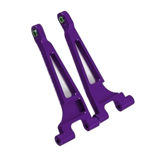 QOAKSDY RC Teile Kompatibel Mit Mjx Für Hyper Für Go 14210 14209 Upgrade-Teile CNC-Aluminiumlegierung Hinten Oben Für Schwinge 1/14 RC-Autozubehör(Purple) von QOAKSDY
