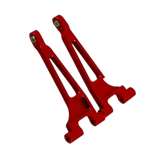 QOAKSDY RC Teile Kompatibel Mit Mjx Für Hyper Für Go 14210 14209 Upgrade-Teile CNC-Aluminiumlegierung Hinten Oben Für Schwinge 1/14 RC-Autozubehör(Red) von QOAKSDY