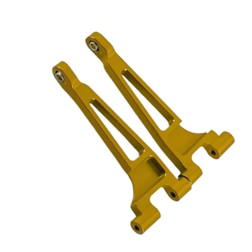QOAKSDY RC Teile Kompatibel Mit Mjx Für Hyper Für Go 14210 14209 Upgrade-Teile CNC-Aluminiumlegierung Hinten Oben Für Schwinge 1/14 RC-Autozubehör(Yellow) von QOAKSDY