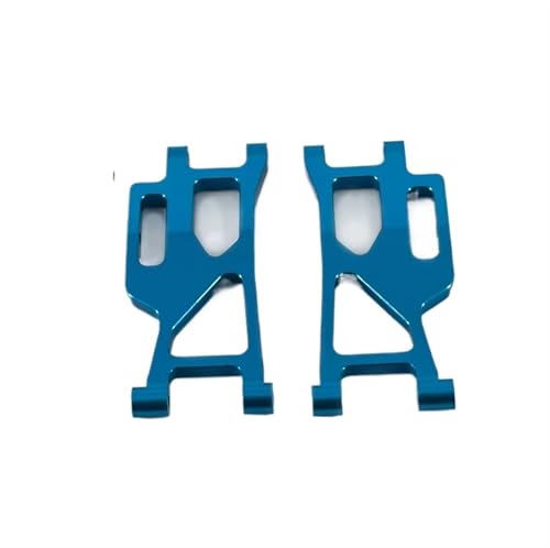 QOAKSDY RC Teile Kompatibel Mit Mjx Für Hyper Für Go 14210 14209 Upgrade-Teile CNC-Aluminiumlegierung Hinten Unten Für Schwinge 1/14 RC-Autozubehör(Blue) von QOAKSDY
