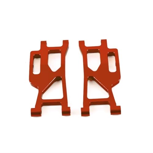 QOAKSDY RC Teile Kompatibel Mit Mjx Für Hyper Für Go 14210 14209 Upgrade-Teile CNC-Aluminiumlegierung Hinten Unten Für Schwinge 1/14 RC-Autozubehör(Red) von QOAKSDY