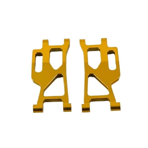 QOAKSDY RC Teile Kompatibel Mit Mjx Für Hyper Für Go 14210 14209 Upgrade-Teile CNC-Aluminiumlegierung Hinten Unten Für Schwinge 1/14 RC-Autozubehör(Yellow) von QOAKSDY