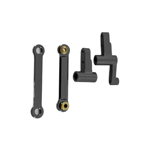 QOAKSDY RC Teile Kompatibel Mit Mjx Für Hyper Für Go 14210 14209 Upgrade-Teile Metall-Frontlenkungskomponente 1/14 RC-Autozubehör(Black) von QOAKSDY