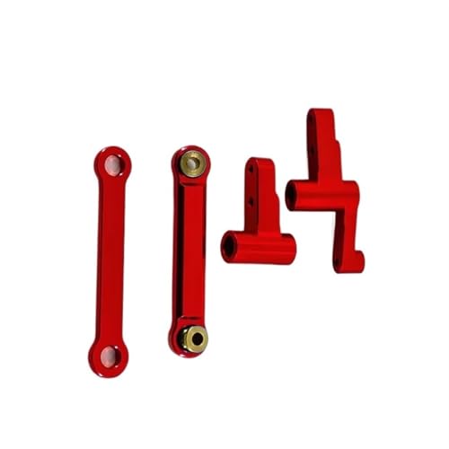 QOAKSDY RC Teile Kompatibel Mit Mjx Für Hyper Für Go 14210 14209 Upgrade-Teile Metall-Frontlenkungskomponente 1/14 RC-Autozubehör(Red) von QOAKSDY