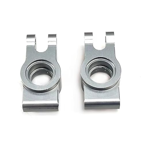 QOAKSDY RC Teile Kompatibel Mit Mjx Für Hyper Für Go 14301 14302, Verbesserte Metall-Hinterradschale, Hinterrad Fixiert, 1/14 Ferngesteuertes Auto, Modifizierte Teile(Gray) von QOAKSDY