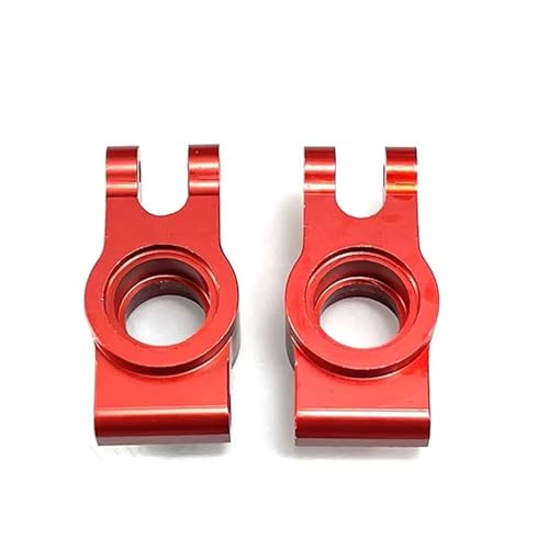 QOAKSDY RC Teile Kompatibel Mit Mjx Für Hyper Für Go 14301 14302, Verbesserte Metall-Hinterradschale, Hinterrad Fixiert, 1/14 Ferngesteuertes Auto, Modifizierte Teile(Red) von QOAKSDY