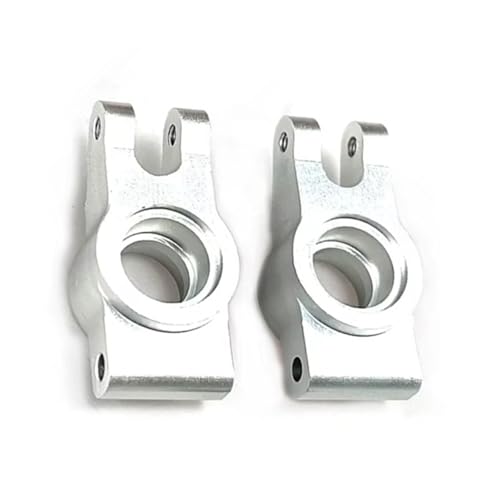 QOAKSDY RC Teile Kompatibel Mit Mjx Für Hyper Für Go 14301 14302, Verbesserte Metall-Hinterradschale, Hinterrad Fixiert, 1/14 Ferngesteuertes Auto, Modifizierte Teile(Silver) von QOAKSDY