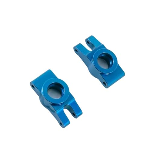 QOAKSDY RC Teile Kompatibel Mit Mjx Für Hyper Für Go 14301 14302 Upgrade-Teile, Metall-Hinterrad-Lenkbecher, 1/14 RC-Auto-Ersatzzubehör(Blue) von QOAKSDY