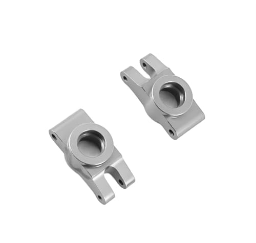 QOAKSDY RC Teile Kompatibel Mit Mjx Für Hyper Für Go 14301 14302 Upgrade-Teile, Metall-Hinterrad-Lenkbecher, 1/14 RC-Auto-Ersatzzubehör(Silver) von QOAKSDY