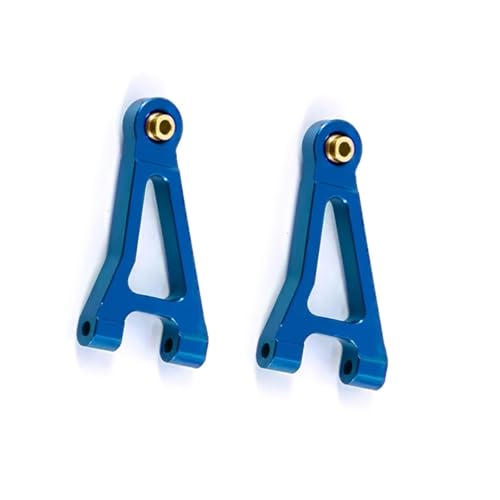 QOAKSDY RC Teile Kompatibel Mit Mjx Für Hyper Für Go 14301 14302 Upgrade-Teile CNC-Aluminiumlegierung Vorne Oben Für Schwinge 1/14 RC-Autozubehör(Blue) von QOAKSDY