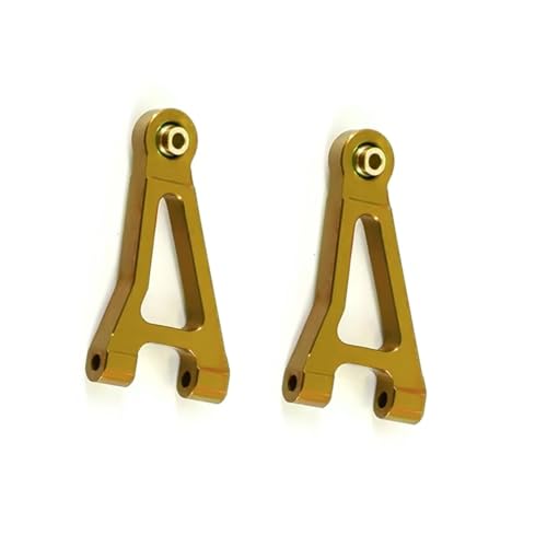 QOAKSDY RC Teile Kompatibel Mit Mjx Für Hyper Für Go 14301 14302 Upgrade-Teile CNC-Aluminiumlegierung Vorne Oben Für Schwinge 1/14 RC-Autozubehör(Yellow) von QOAKSDY