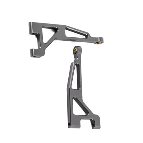 QOAKSDY RC Teile Kompatibel Mit Mjx Für Hyper Für Go 16207 16208 16209 16210 H16 Aluminiumlegierung Hinten Oben Für Schwinge RC-Auto-Upgrade-Teile Zubehör(Gray) von QOAKSDY