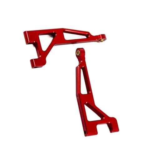 QOAKSDY RC Teile Kompatibel Mit Mjx Für Hyper Für Go 16207 16208 16209 16210 H16 Aluminiumlegierung Hinten Oben Für Schwinge RC-Auto-Upgrade-Teile Zubehör(Red) von QOAKSDY