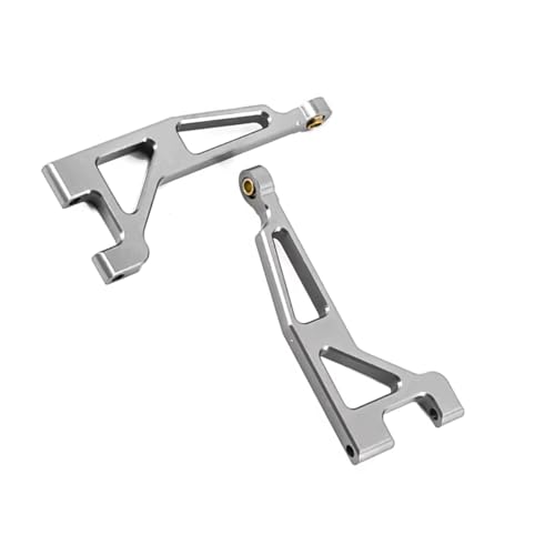 QOAKSDY RC Teile Kompatibel Mit Mjx Für Hyper Für Go 16207 16208 16209 16210 H16 Aluminiumlegierung Hinten Oben Für Schwinge RC-Auto-Upgrade-Teile Zubehör(Silver) von QOAKSDY