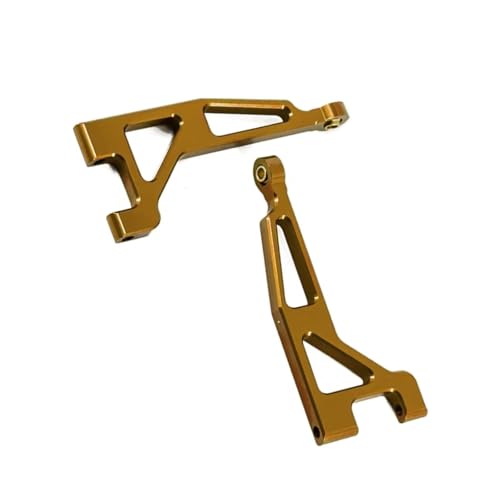 QOAKSDY RC Teile Kompatibel Mit Mjx Für Hyper Für Go 16207 16208 16209 16210 H16 Aluminiumlegierung Hinten Oben Für Schwinge RC-Auto-Upgrade-Teile Zubehör(Yellow) von QOAKSDY