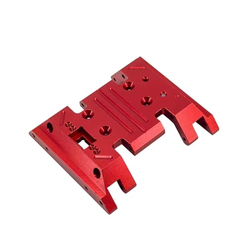 QOAKSDY RC Teile Kompatibel Mit Mn128 Mn86 G500 Upgrade-Teilen. Fernbedienungs-Crawler-Autozubehör Im Maßstab 1/12. Metall-Mittelwellen-Box-Bodenplatte(Red) von QOAKSDY