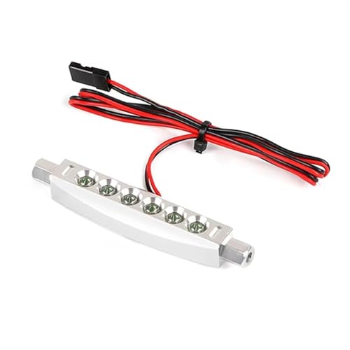 QOAKSDY RC Teile Kompatibel Mit ROVAN Für KM Für Hpi Für Baja 5B 1/5 Rc Auto Upgrade Teil Zubehör CNC Rücklicht Licht Lampe(Silver) von QOAKSDY