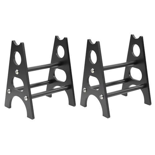 QOAKSDY RC Teile Kompatibel Mit SCX10 I II III Für Capra Für TRX4 Simulation Metall Werkbank Display Stand Halter Werkzeug Für 1/8 1/10 RC Crawler Teile(Black) von QOAKSDY