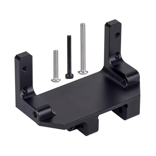 QOAKSDY RC Teile Kompatibel Mit SCX10 III Upgrade-Teilen Aus Aluminiumlegierung, Portalachse, Servohalterung, 4-Link-Aufhängung Für 1/10 RC Crawler-Autozubehör(Black) von QOAKSDY